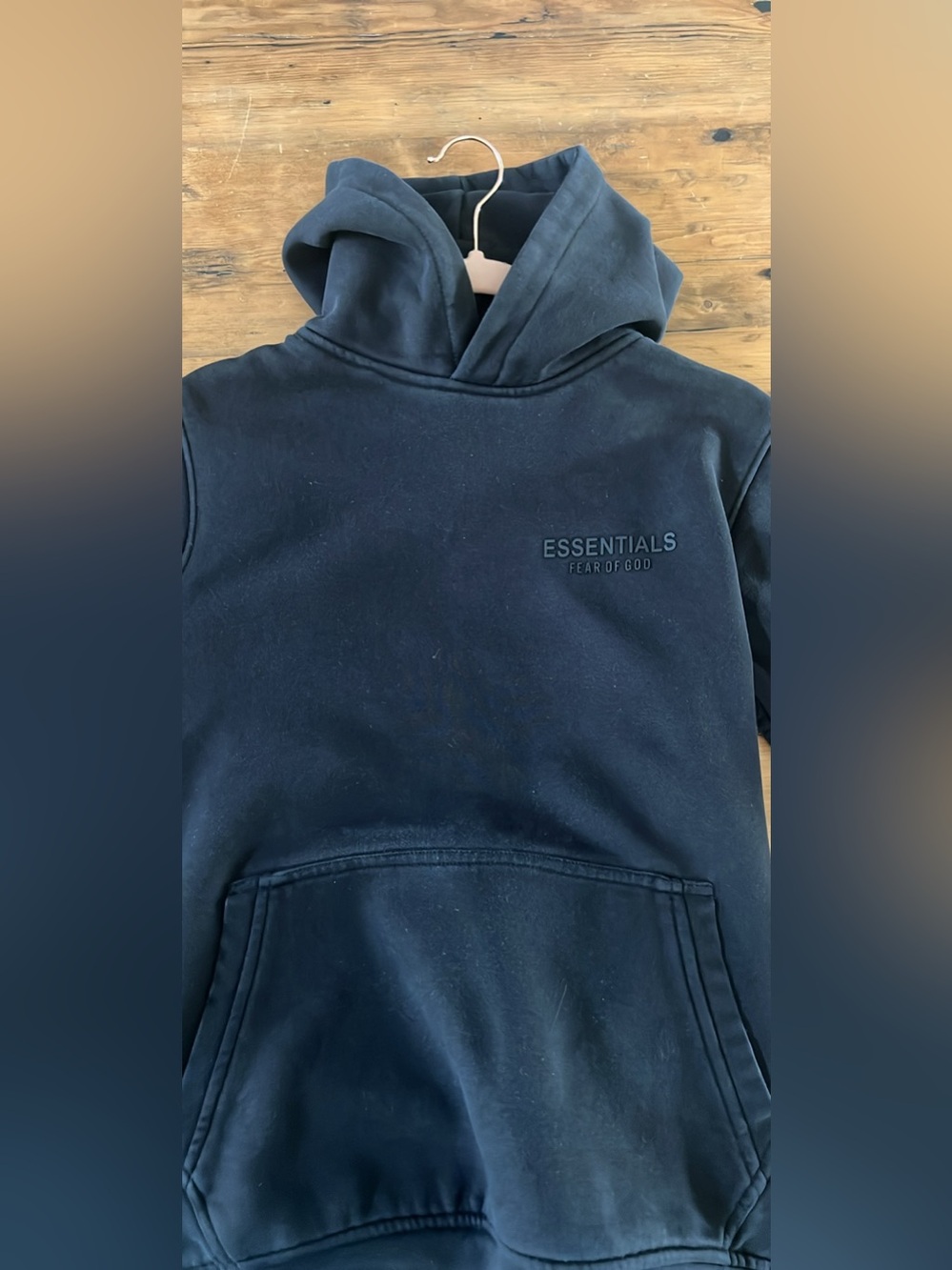 Fear of God Essentials Navy Crewneck Hoodie